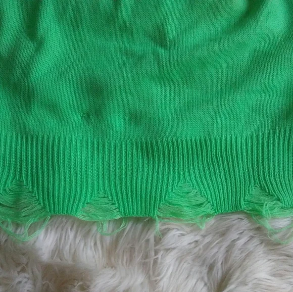 Wild Honey Distressed Hooded Sweater Size M - Picture 7 of 8